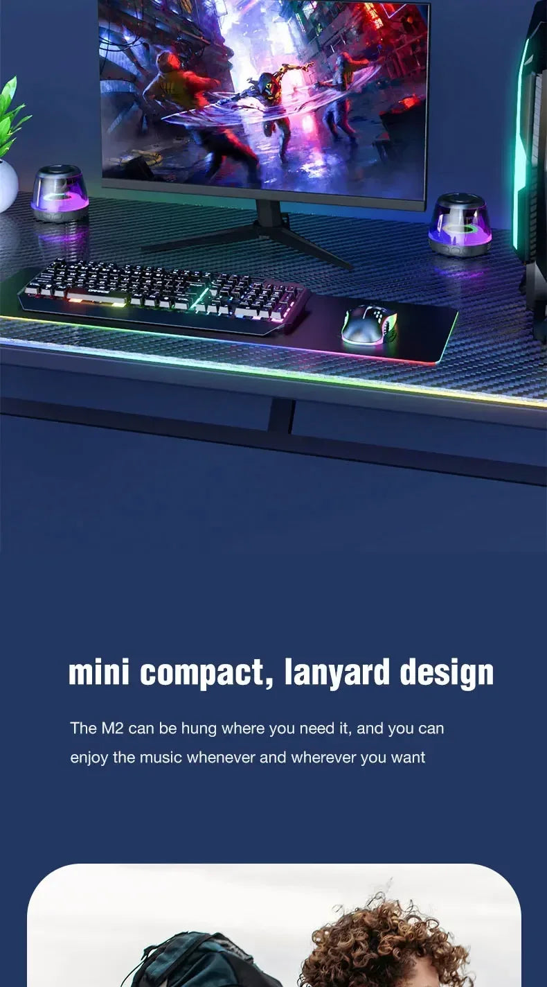 Altavoz para juegos con soporte magnético para teléfono inalámbrico: compatible con MagSafe y Android, resistente al agua IPX5, iluminación RGB, montaje en superficie metálica