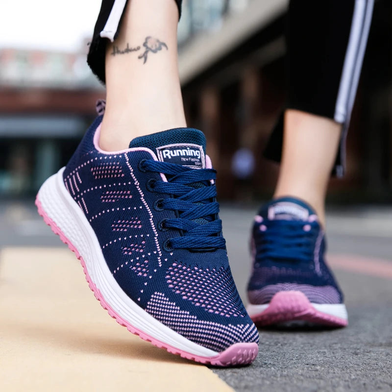 YRZL Zapatillas de deporte para hombre, zapatillas de deporte transpirables de malla cómodas y ligeras a la moda, zapatos deportivos para parejas, zapatos de tenis al aire libre para hombres