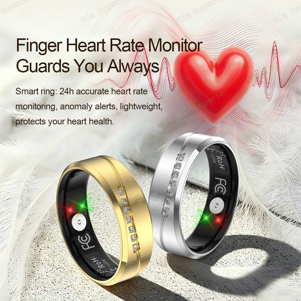 Anillo Inteligente Monitor Cardíaco y Oxígeno IP68