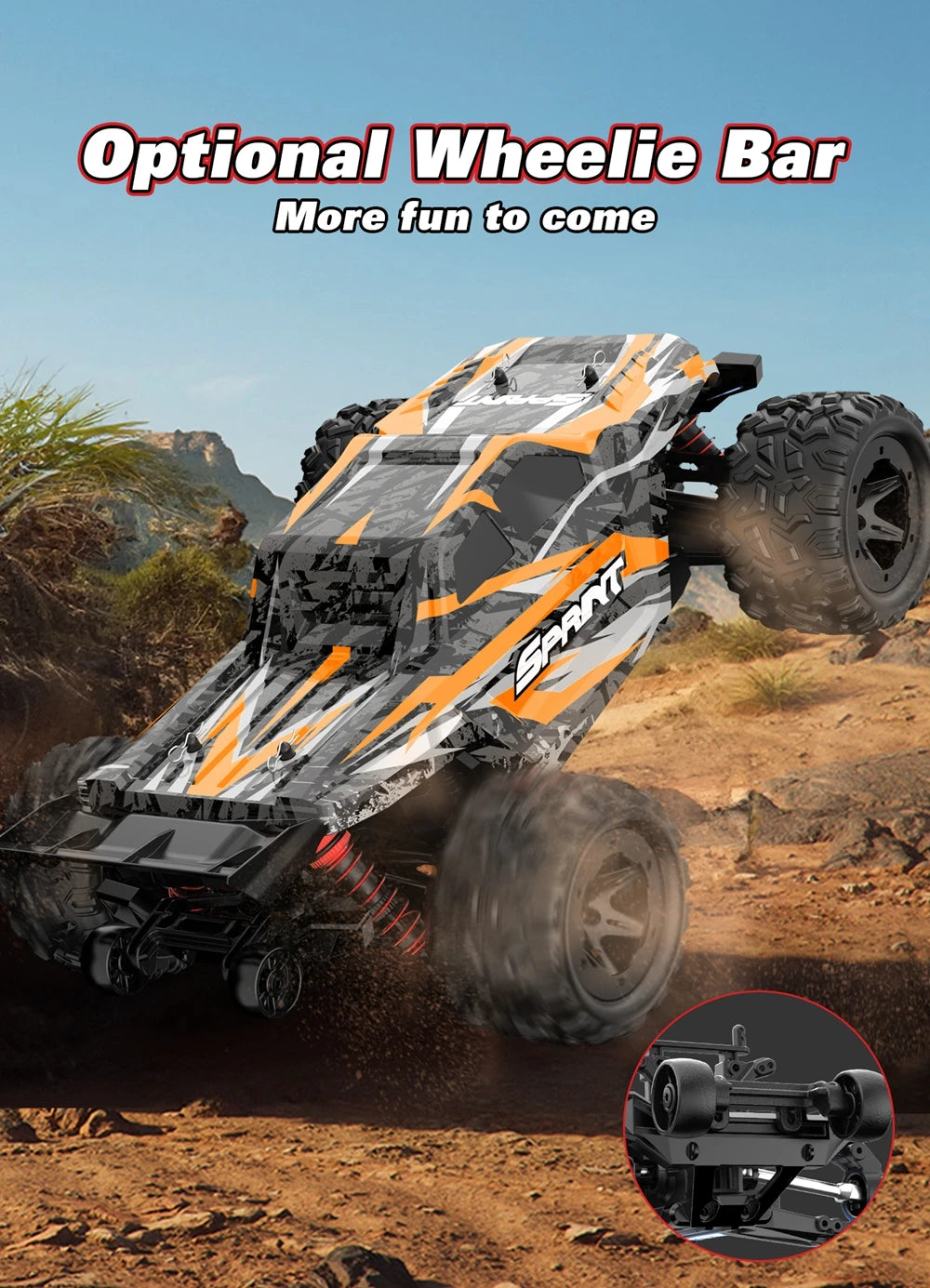 Auto RC 4WD 1:18 Todoterreno Oike 40KM/H Impermeable para Niños