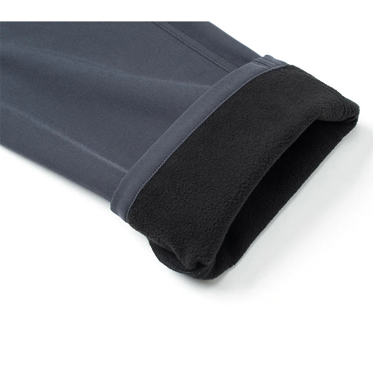 Pantalones informales de invierno con forro polar para mujer con cinturón, resistentes al viento, resistentes al desgaste, repelentes al agua, con múltiples bolsillos, adecuados para el trabajo diario y actividades al aire