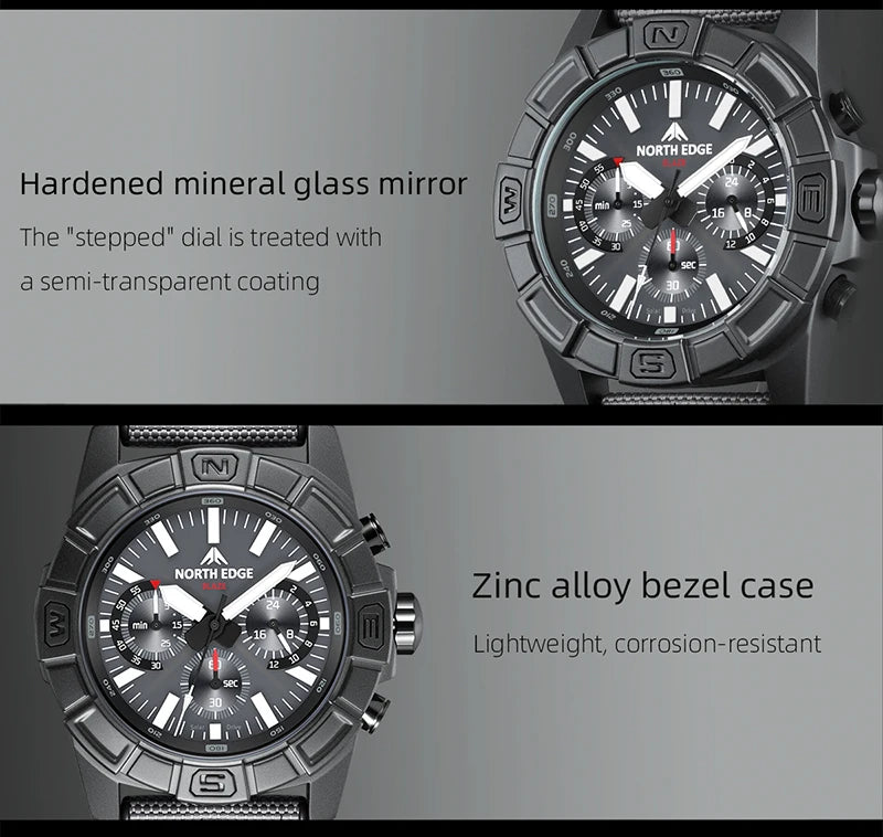 NORTH EDGE BLAZE Reloj de Cuarzo Solar Militar