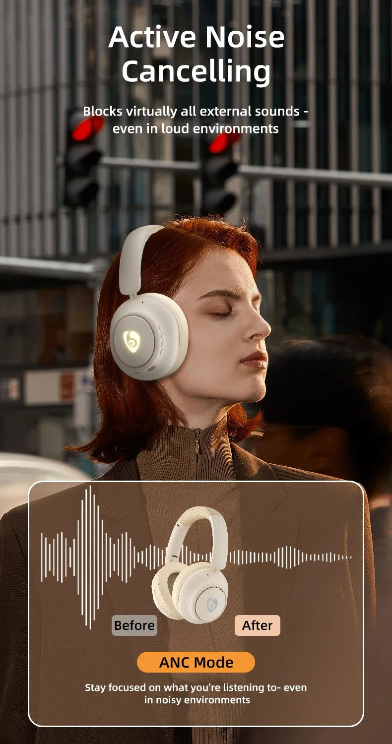 Auriculares Bluetooth Cancelación Ruido 48dB HiFi