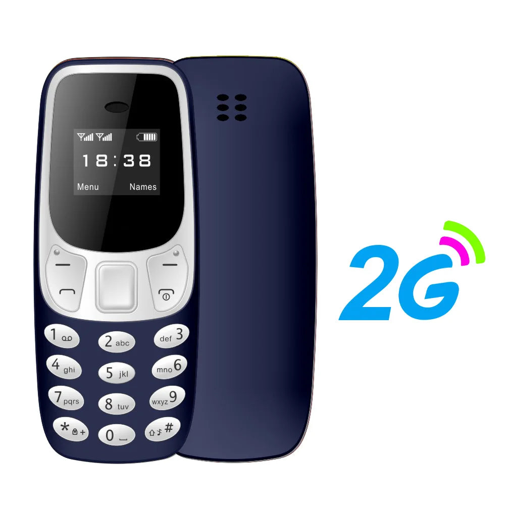 Mini teléfono móvil BM10, 2 tarjetas SIM, auricular Bluetooth, cambiador de voz, grabación de voz de baja radiación, teléfono móvil pequeño multilingüe