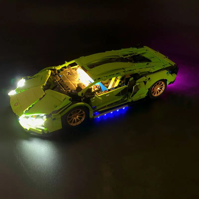 Coche de carreras de alta tecnología Lambor Sian FKP 37, bloques de construcción compatibles con juego de ladrillos técnicos 42115, juguetes, regalos de cumpleaños para niños
