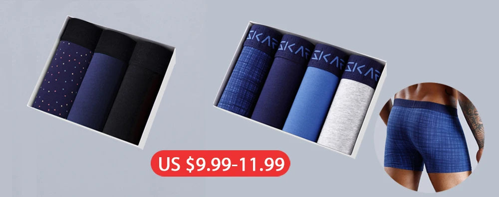 3 uds Boxers largos para hombre, lotes de ropa interior para hombre, calzoncillos de algodón para hombre, Boxershorts familiares, Boxer, pantalones cortos sexis para hombre Calecon