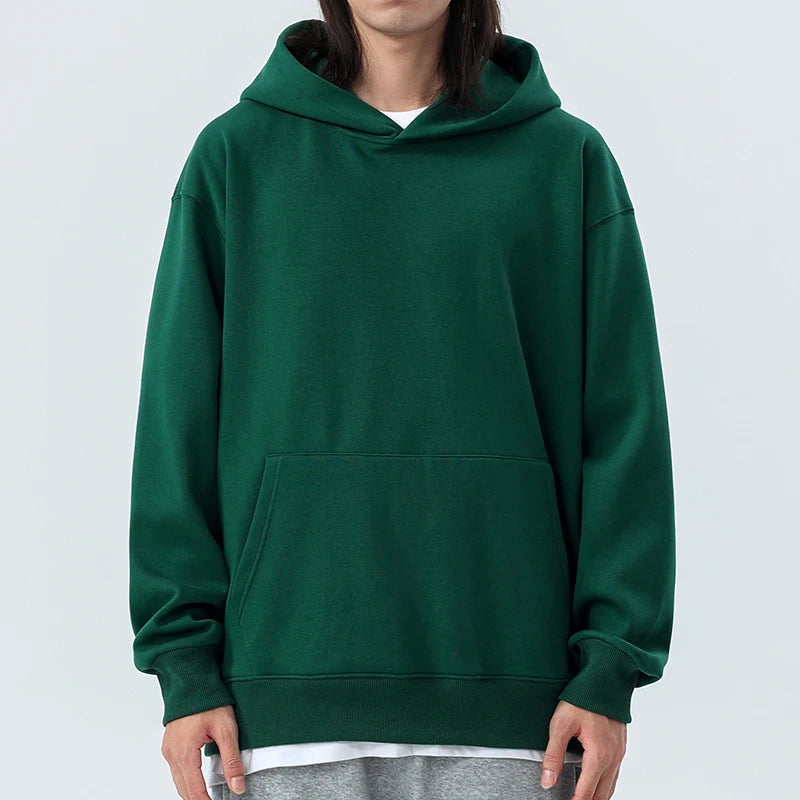 Sudadera con Capucha Pesada 480gsm, Algodón y Terciopelo