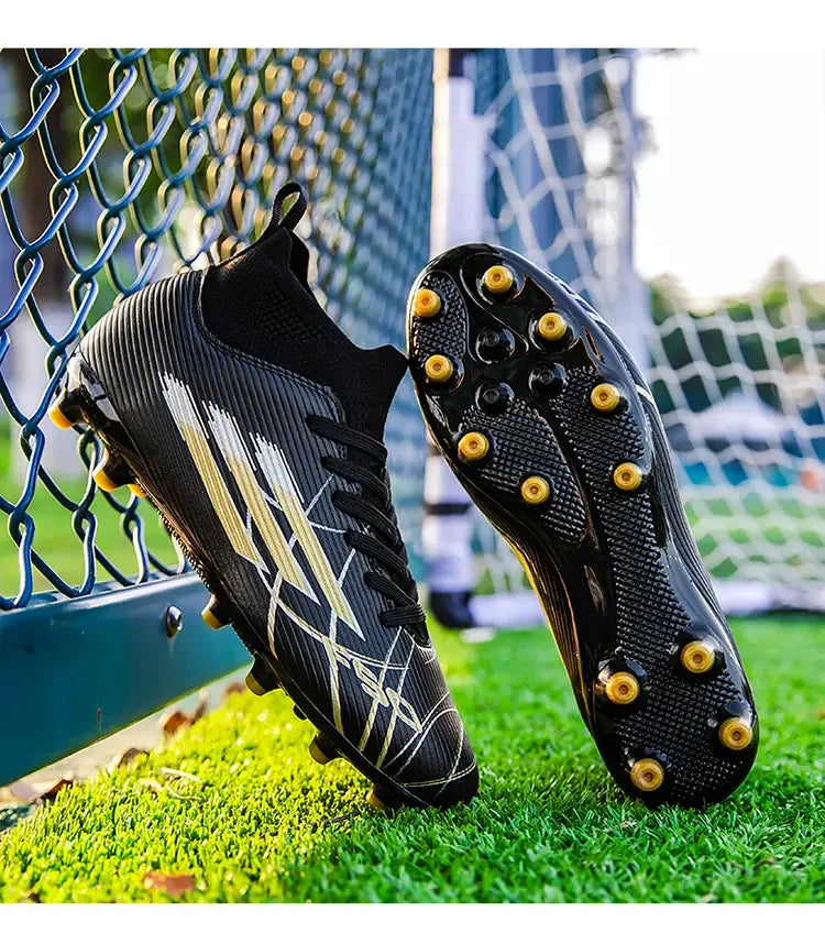 Botas de fútbol unisex de caña alta con cuello de calcetín transpirables