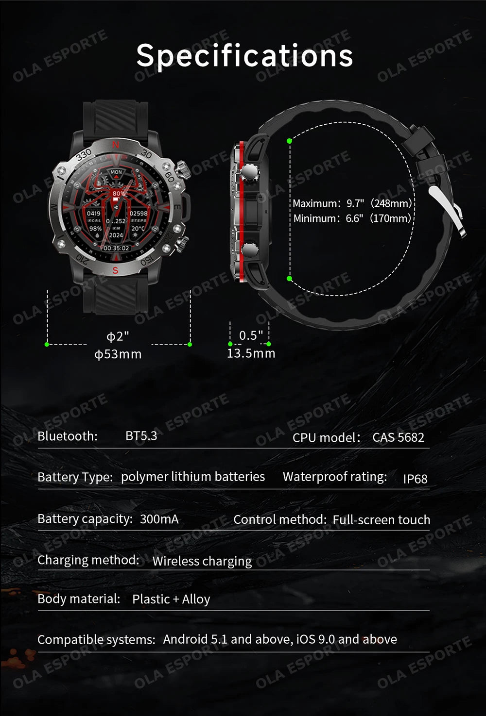 Reloj Inteligente GPS Doble Banda GNSS Militar