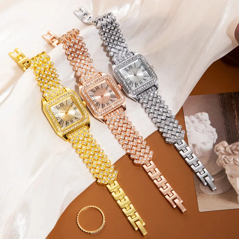 YIKAZE Reloj de Lujo con Diamantes para Mujer