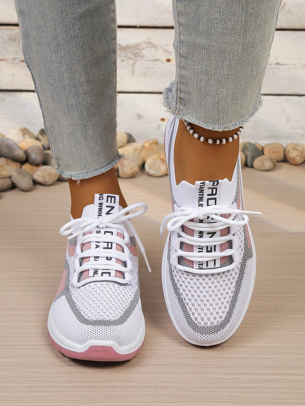 Zapatillas Informales de Lona para Mujer con Cordones
