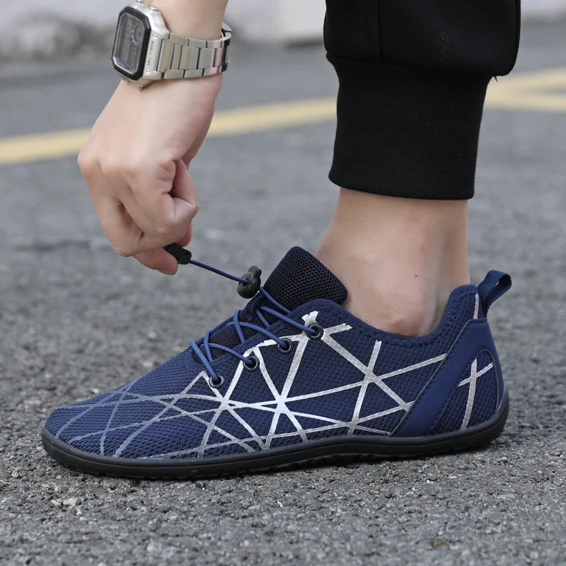 Zapatos informales transpirables para hombre, zapatos de agua ligeros antideslizantes Unisex, zapatos vulcanizados flexibles para mujer, zapatos de senderismo al aire libre 2025