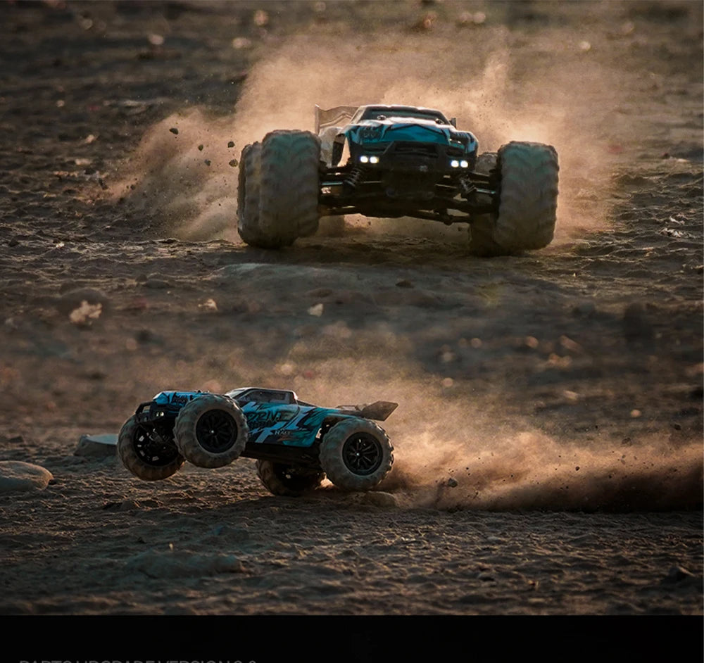 Coche RC Todoterreno 1:16 4WD sin Escobillas, 70 KM/H con Luces LED