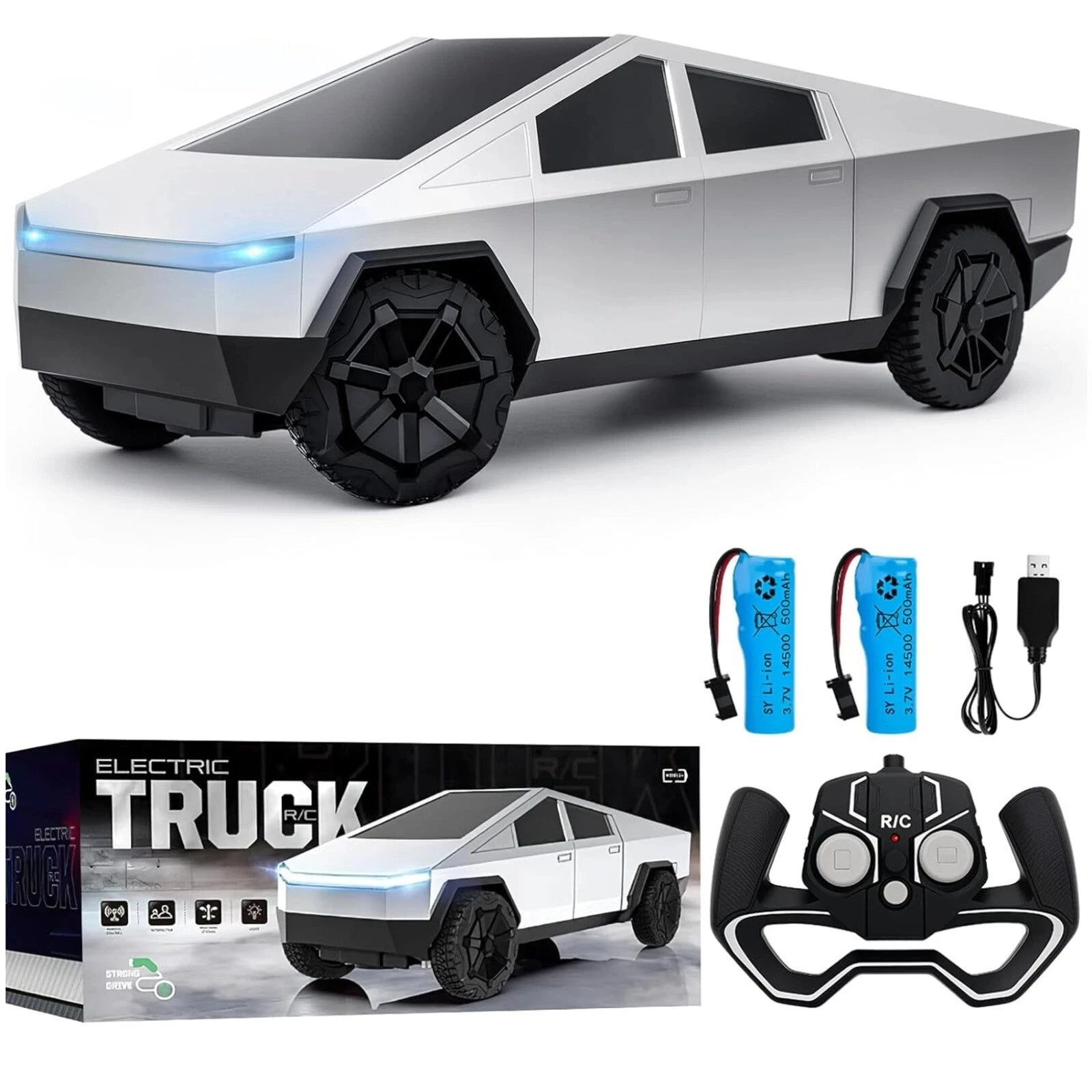 Camioneta RC 1:24, Todoterreno 4WD con Luces LED