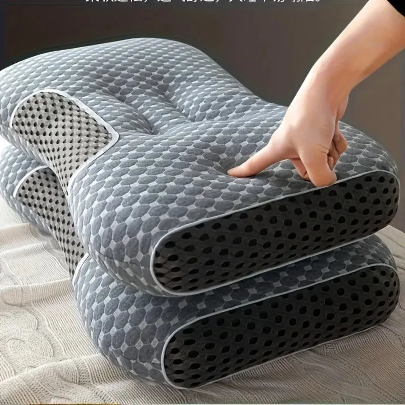 Almohada cervical de punto antideslizante para dormir profundo