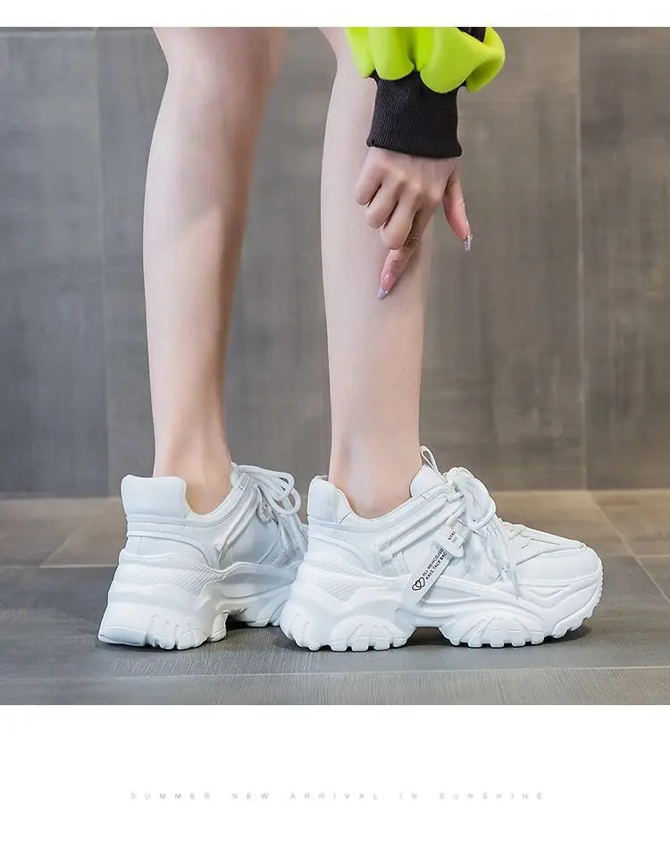 Zapatillas de Plataforma para Mujer - Suela Gruesa, Estilo Casual