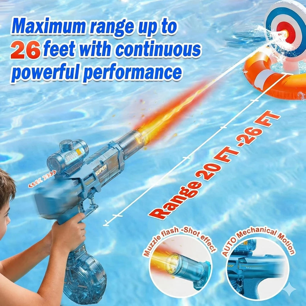 Pistola de Agua Eléctrica para Niños y Adultos - Verano