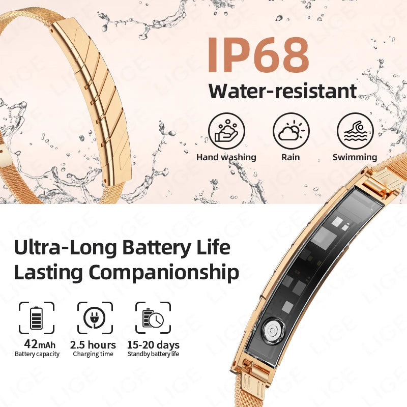 Reloj Inteligente Deportivo IP68 Ritmo Cardíaco y Sueño