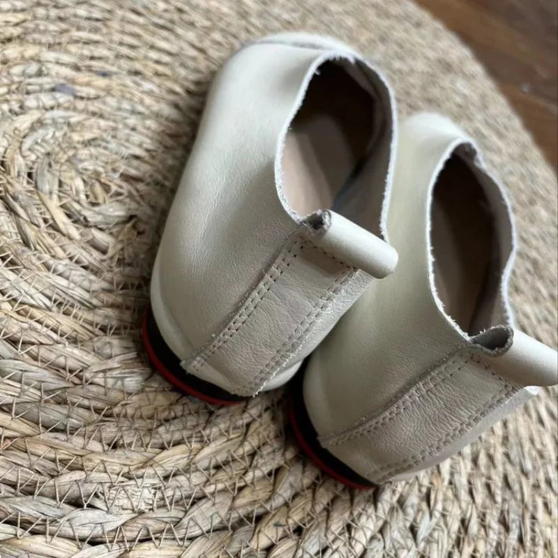 Zapatos Planos para Mujer, Ligeros y Transpirables, de Cuero Suave, Zapatos Casuales de PU para Caminar, para Uso Diario y para Ir al Trabajo