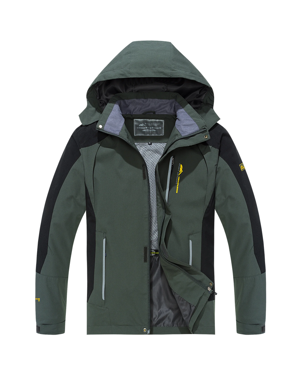 Chaqueta de Senderismo Impermeable para Hombre, Cortavientos, Outdoor