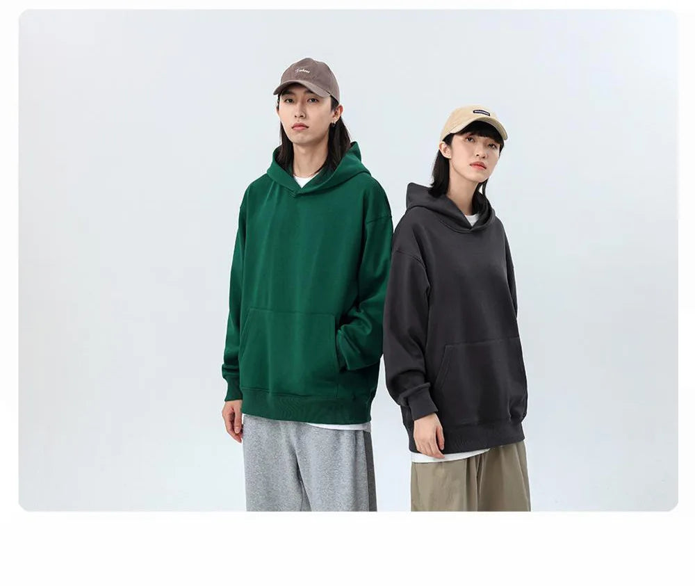 Sudadera con Capucha Pesada 480gsm, Algodón y Terciopelo