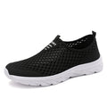 Zapatillas informales transpirables para hombre, zapatos informales ligeros antideslizantes para exteriores, mocasines planos suaves para caminar y trotar, novedad de 2024
