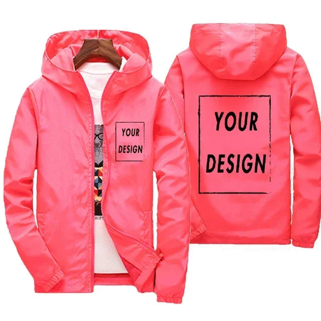 Chaqueta Cortavientos Impermeable para Hombre - Talle Grande hasta 7XL