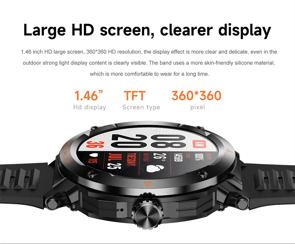 Smartwatch LIGE 2 en 1 con auriculares TWS Bluetooth, NFC y rastreador deportivo
