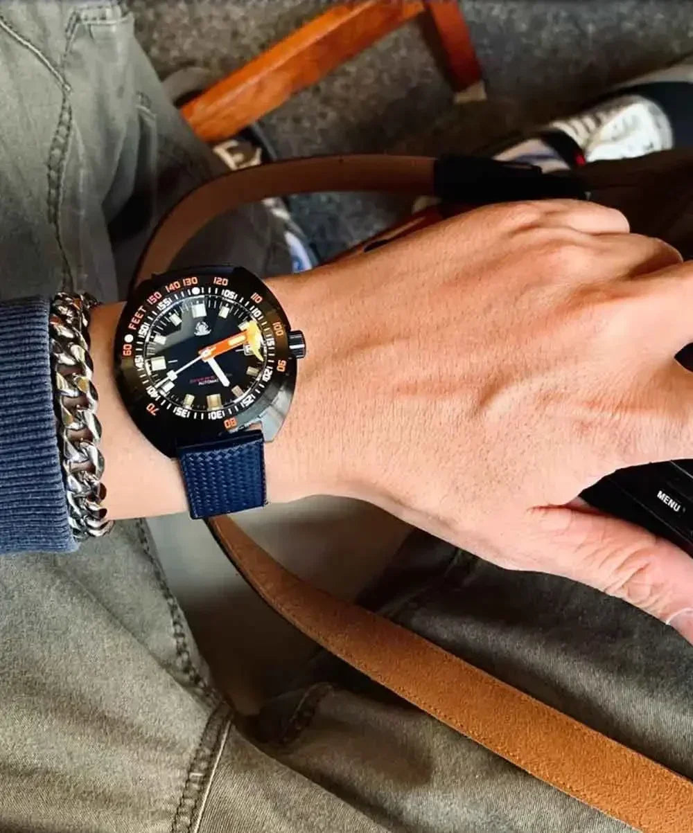 Reloj Mecánico Táctico Frog SUB 300T Diver para Hombre, Zafiro PVD