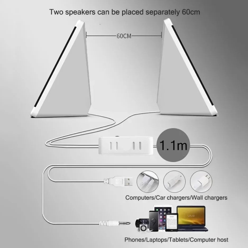 Altavoz De ordenador, caja De sonido para PC, música para ordenador portátil, Caixa De Som, sistema De Audio estéreo USB portátil, deflector acústico, Baffe alto