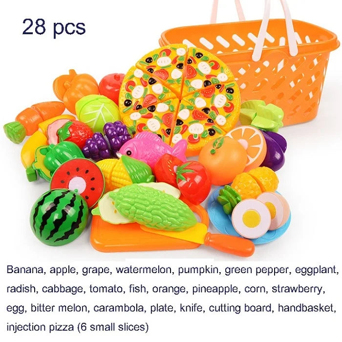 Juego de Corte de Frutas y Verduras para Niños Set de Cocina