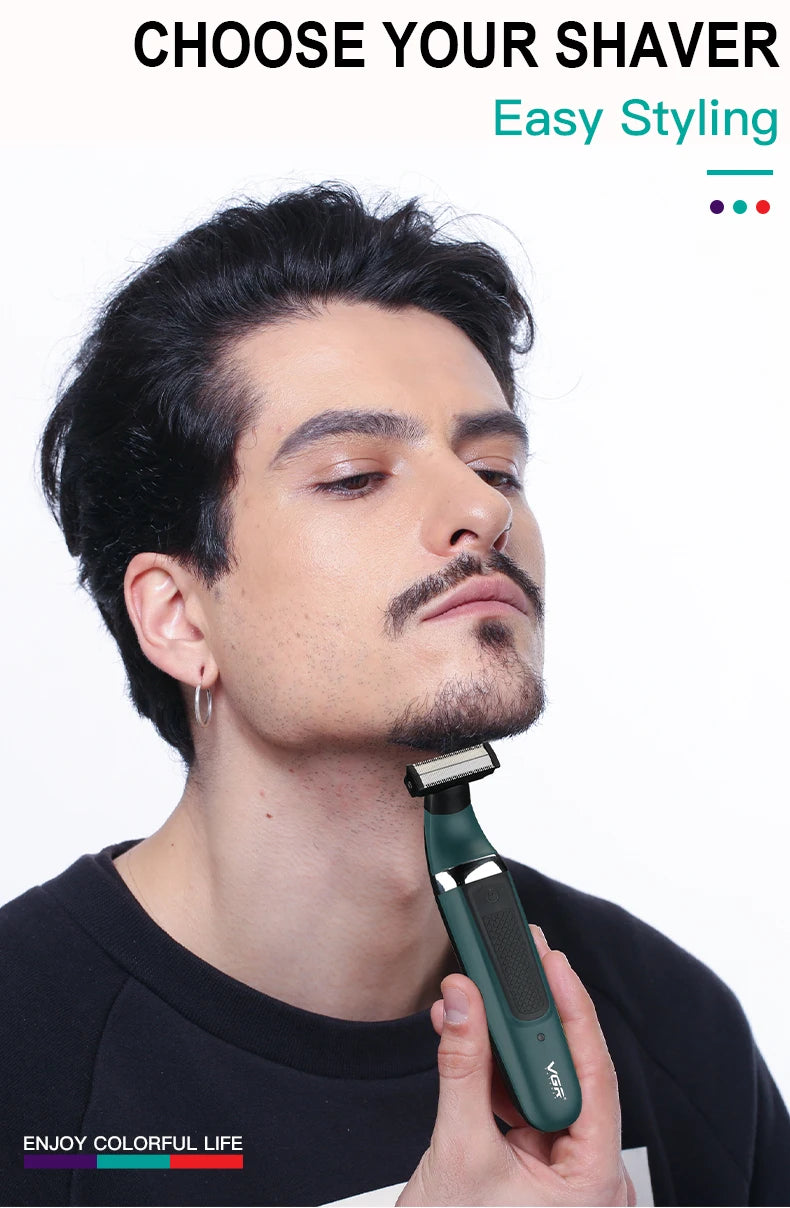 Afeitadora y Recortadora de Pelo y Barba, Recargable, Resistente al Agua