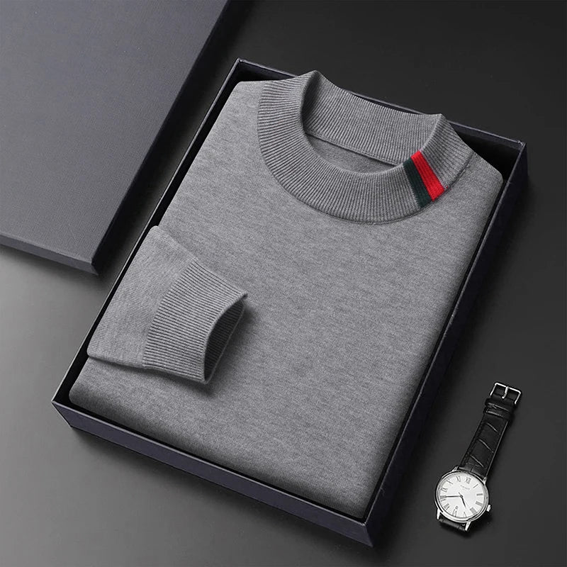 Suéter Jacquard de Cuello Redondo para Hombre