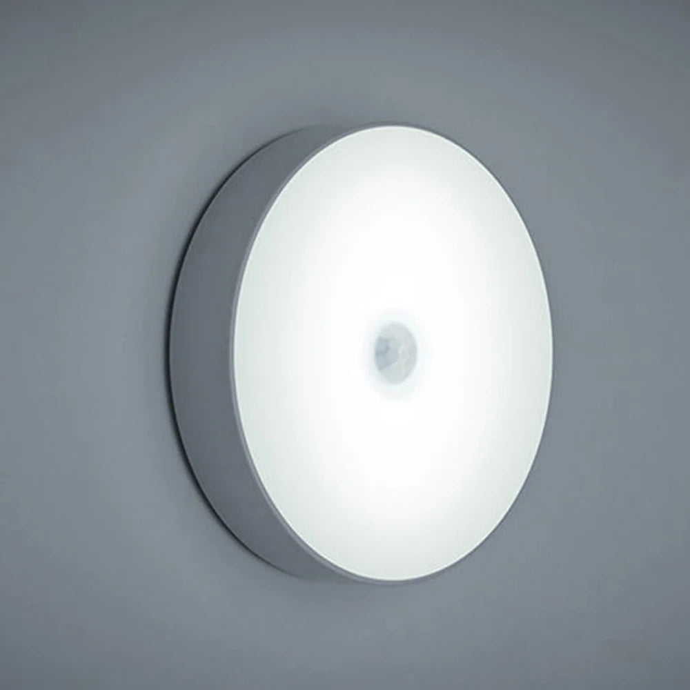 PZSUNLY-luz LED con Sensor de movimiento para armario, USB, para iluminación del hogar, dormitorio, armario, lámpara, luces recargables