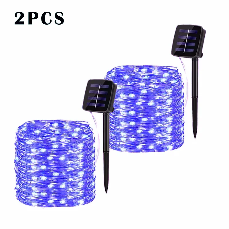 Guirnalda LED Solar para Jardín 7-32M - Impermeable IP65 8 Modos