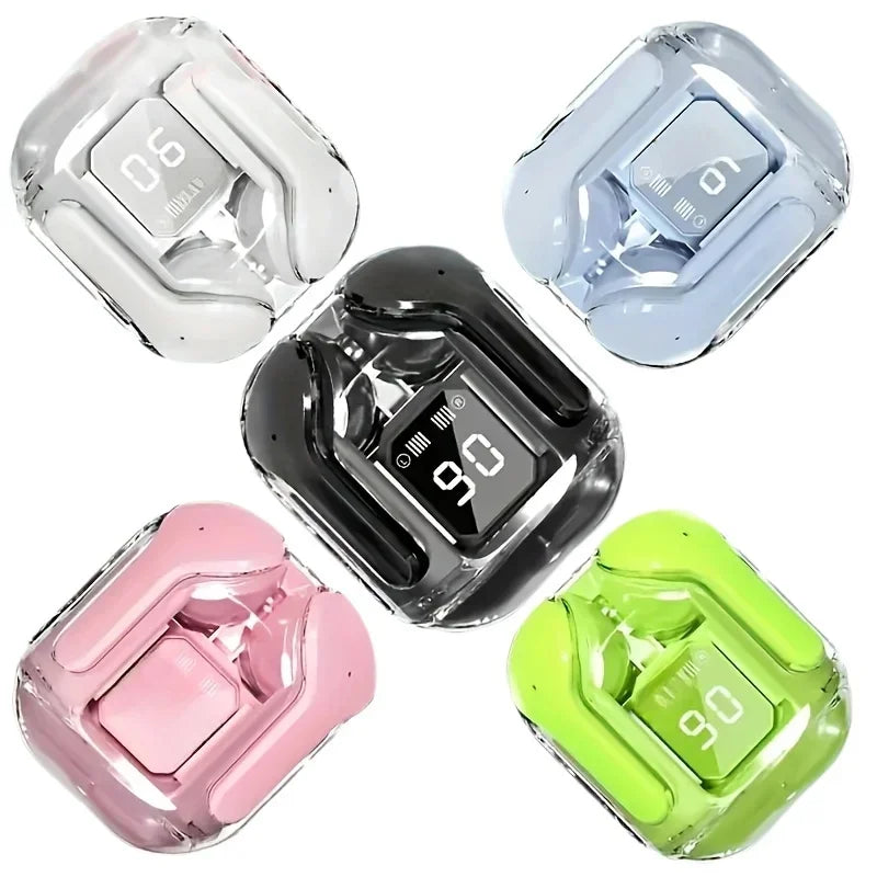 Auriculares Bluetooth Intrauditivos con Pantalla Digital LED Táctil, Larga Duración de Batería, Auriculares Deportivos, Llamadas HD, 0 Retraso, Auriculares Inalámbricos TWS