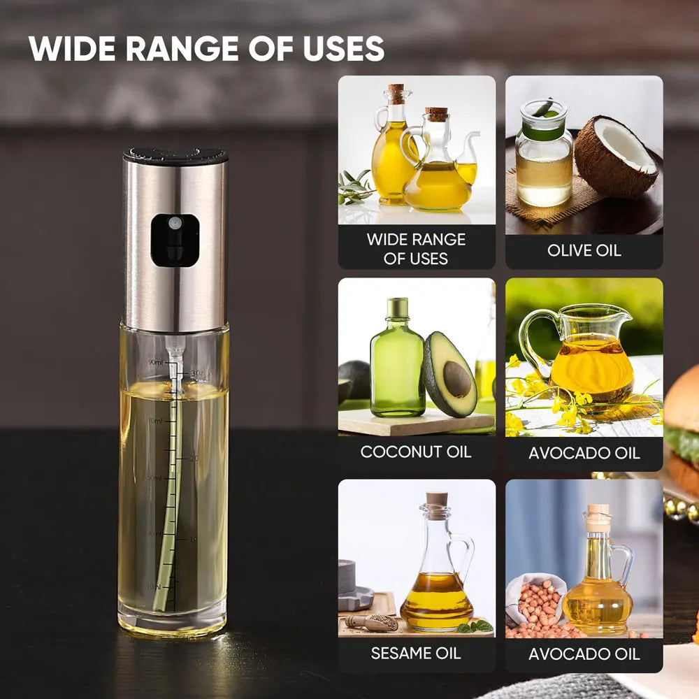Botella Pulverizadora de Aceite de Vidrio 100ml para Cocina