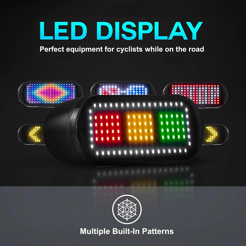 Luz LED para Casco de Bicicleta con Control Remoto Inalámbrico, Señal de Giro, Bocina, Luz Trasera de Advertencia, Accesorios para Ciclismo
