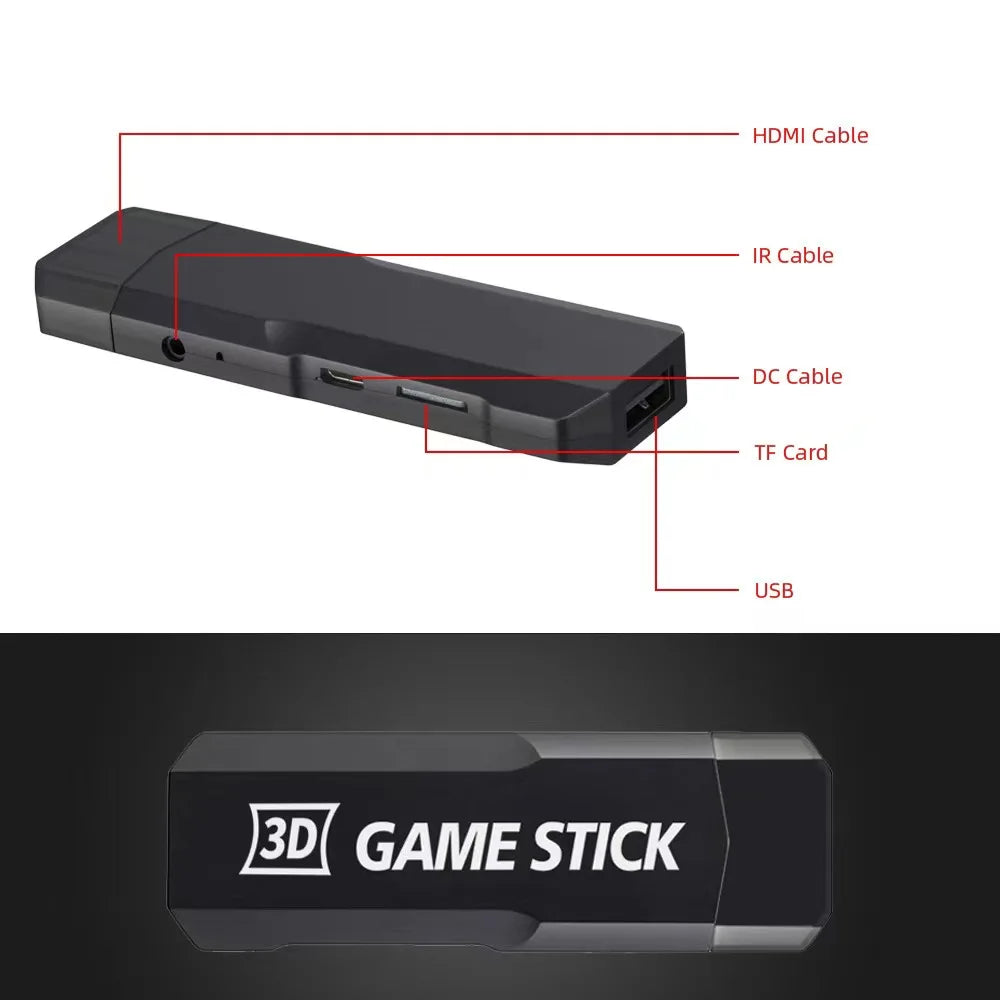 Consola de juegos X2 Ultra Home TV, más de 6000 juegos clásicos nostálgicos, controlador Dual inalámbrico de 2,4G, salida de alta definición 4K HDMI
