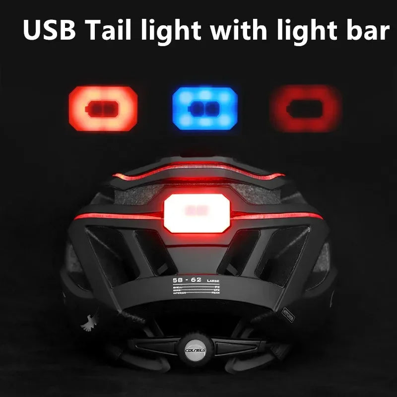 Casco de Ciclismo con Luz LED Trasera Recargable