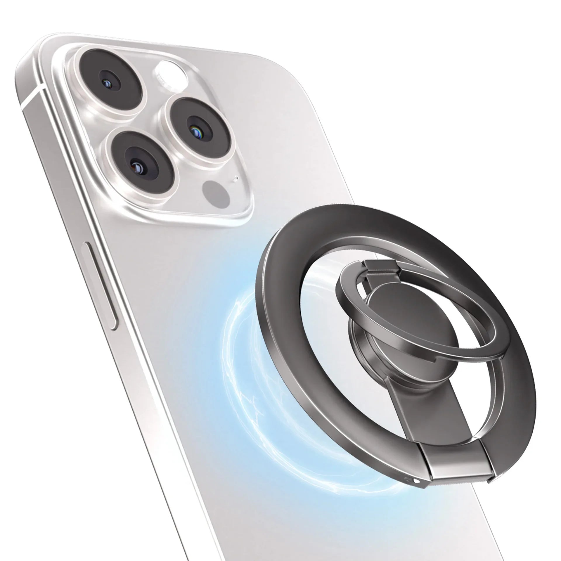 Spinner Antiestrés Plegable y Soporte Magnético para Teléfono con Anillo para Dedos, Compatible con Magsafe iPhone 17 16 15 14 13 12 Pro Max