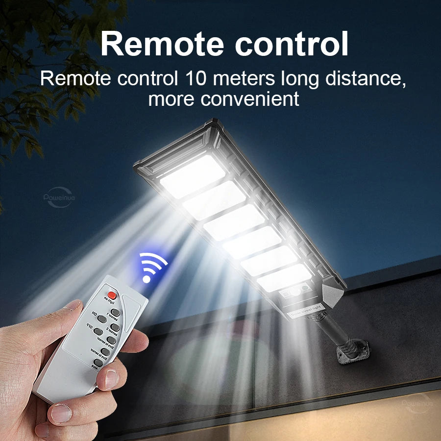 Lámpara Solar LED para Jardín con Sensor de Movimiento IP65