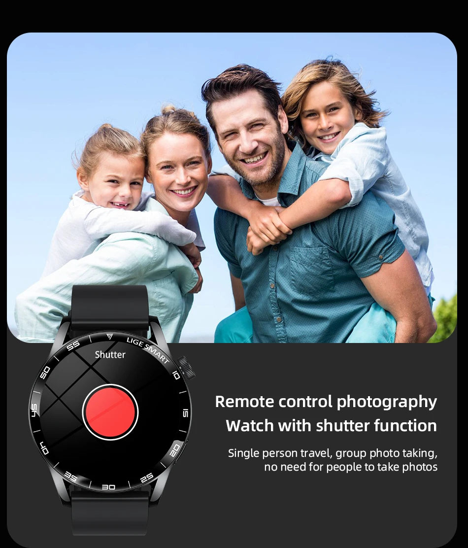 LIGE Reloj Inteligente HD 1.38 Bluetooth