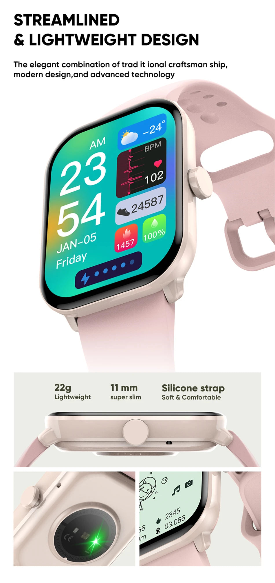 Reloj Inteligente Serie 5 Global con AMOLED, GPS y Llamadas Bluetooth