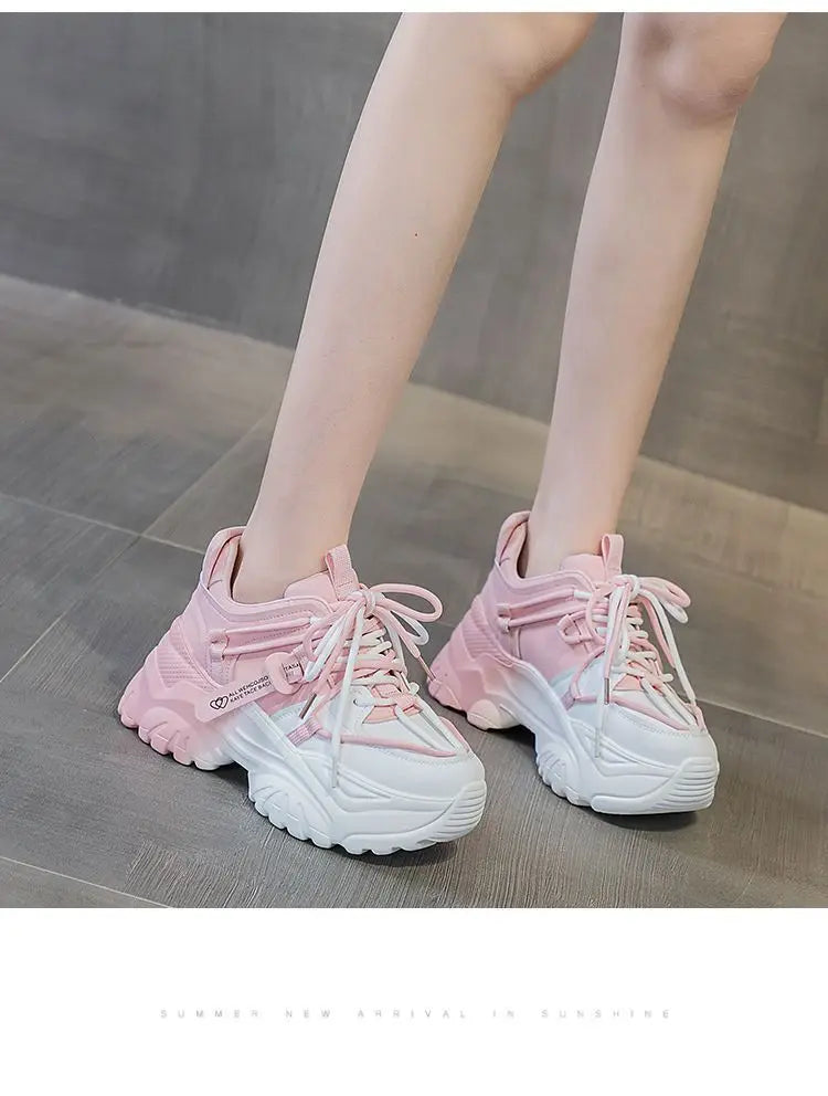 Zapatillas de Plataforma para Mujer - Suela Gruesa, Estilo Casual