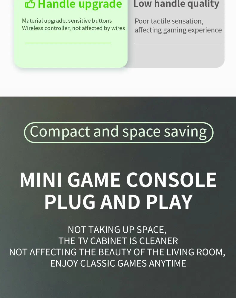 Coopreme X7 Y7 Actualizada Consola de Juegos Super TV con Salida HD, Joystick, Doble Controlador, Juegos de Lucha, Consola de Juegos PSP para el Hogar, Más de 10000 Juegos