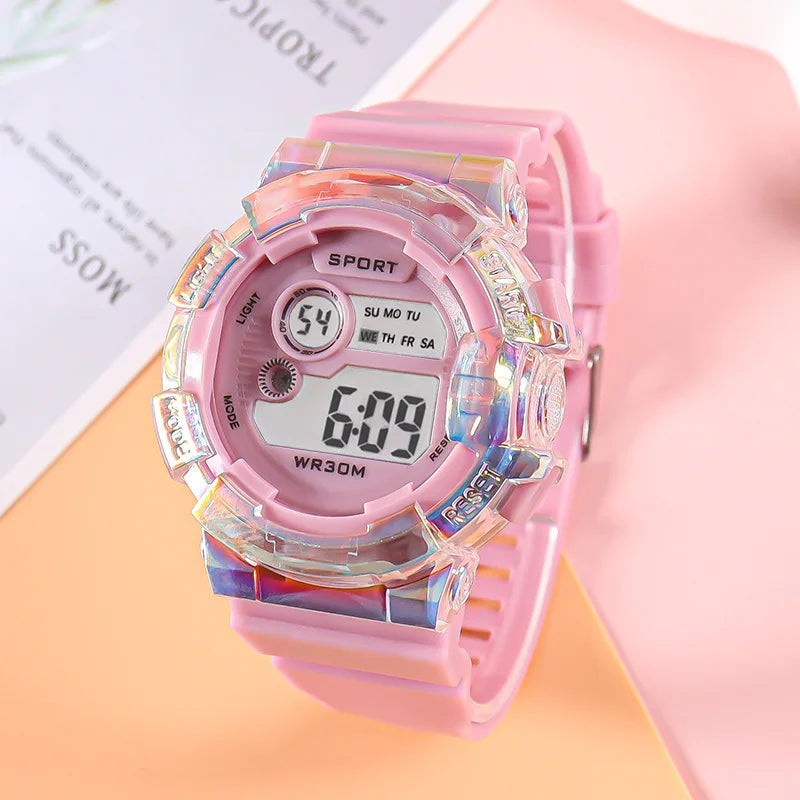 Reloj Digital LED Infantil Deportivo con Alarma