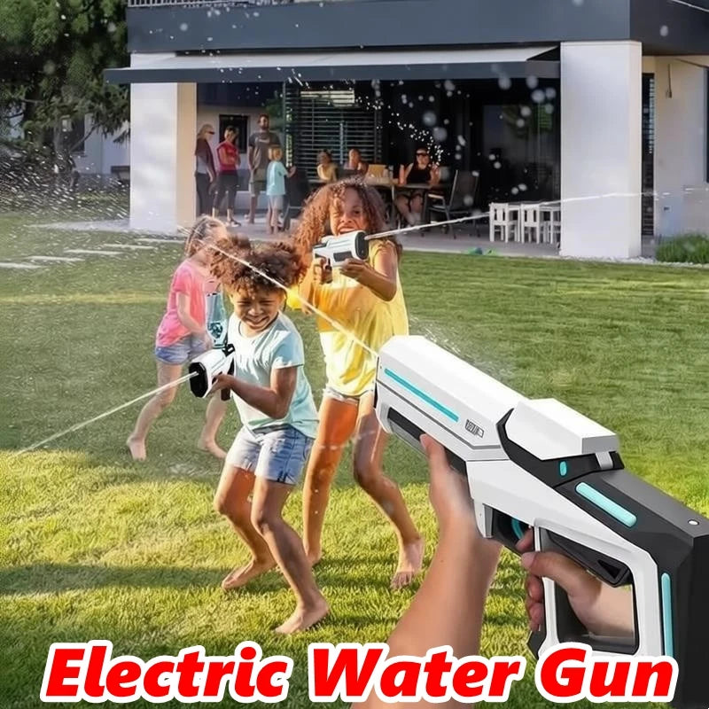 Pistolas de Agua Eléctricas Totalmente Automáticas para Adultos, Potentes, de Gran Capacidad, Juguete de Verano para Juegos al Aire Libre