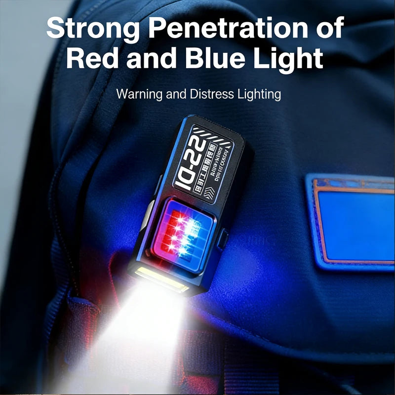 Minilinterna LED COB Tipo C Recargable con Clip Magnético