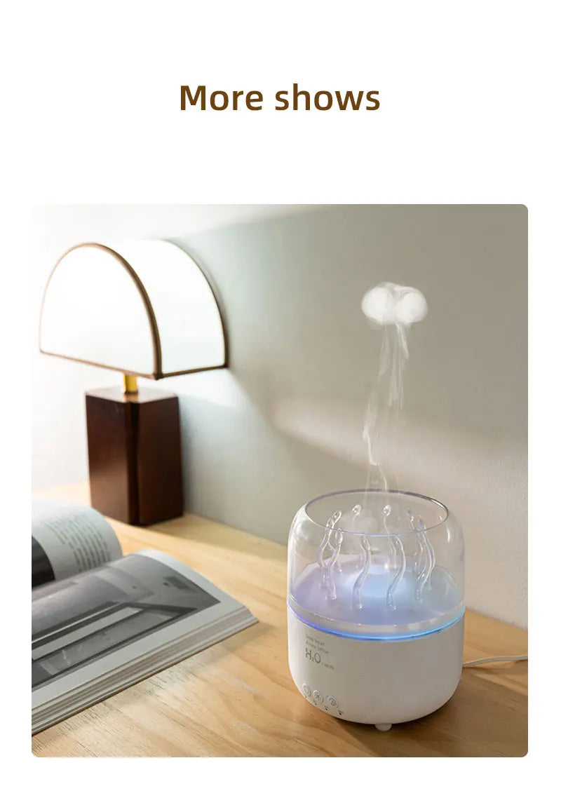 Humidificador de aire para dormitorio, difusores de aromaterapia ultrasónicos giratorios de hierba marina de 280ML, generador de niebla, aroma de aceite esencial de fragancia